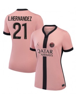 Paris Saint-Germain Lucas Hernandez #21 Ausweichtrikot für Frauen 2024-25 Kurzarm